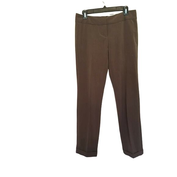 The Limited Drew Fit Brown Cuffed low rise Pants Size 6 - Picture 7 of 12